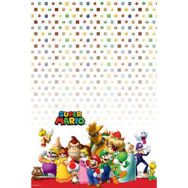 Super Mario Bros Plastic Table Cover