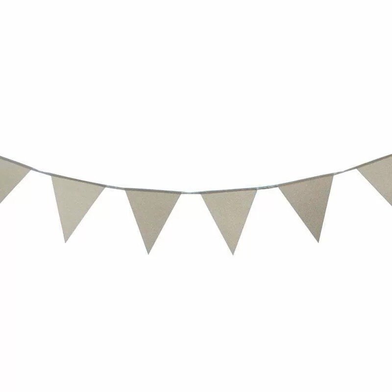 Silver Glitter Bunting