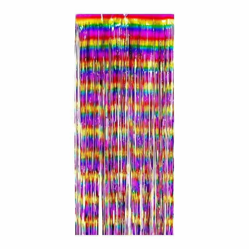 Multicolored Foil Door Curtain 1m x 2m