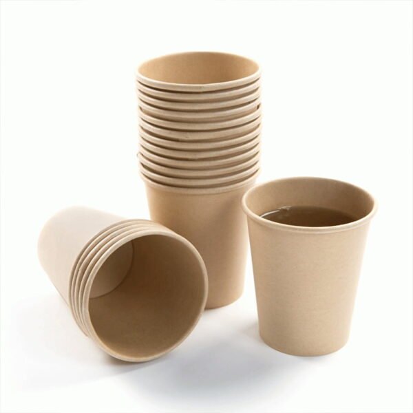 Kraft 9oz paper cups - 8pk