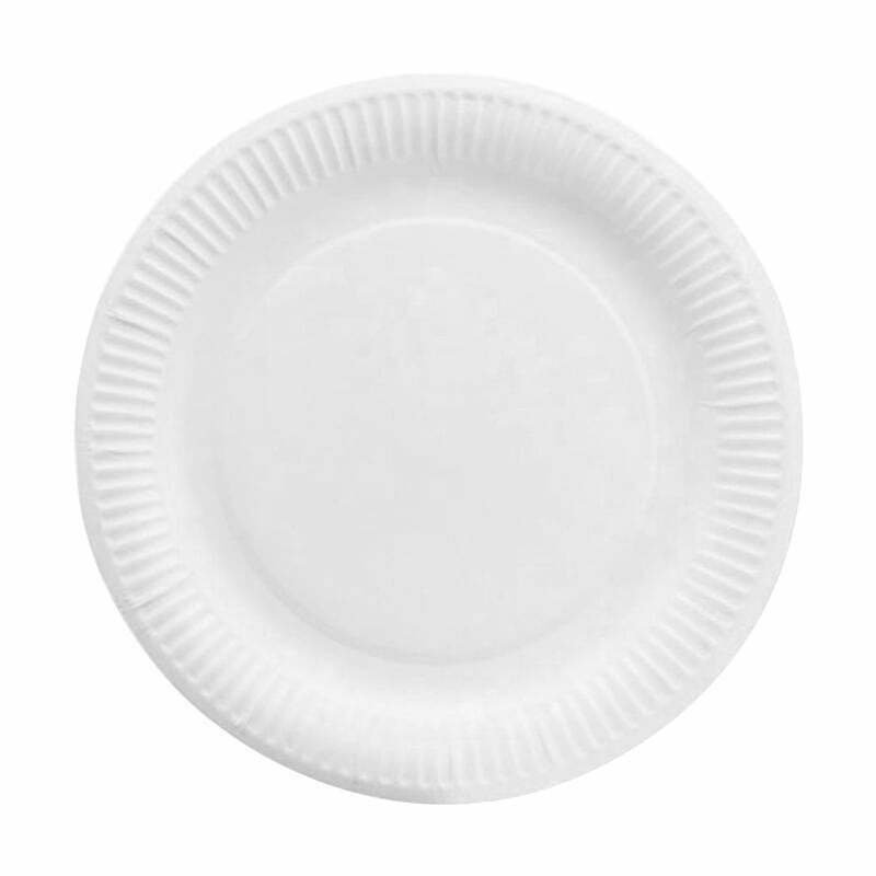 White 9" Paper Plates - 20pk