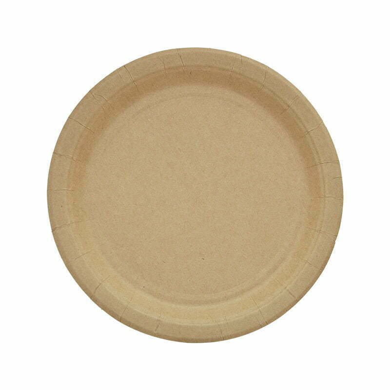 Kraft 7" Paper Plates - 20pk