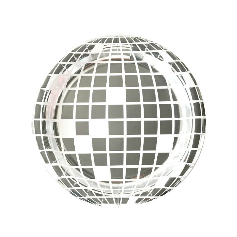 Disco Ball Paper Plates 9" - 8pk