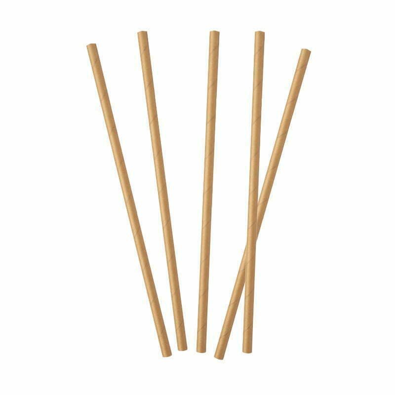Kraft Paper Straws 20pk