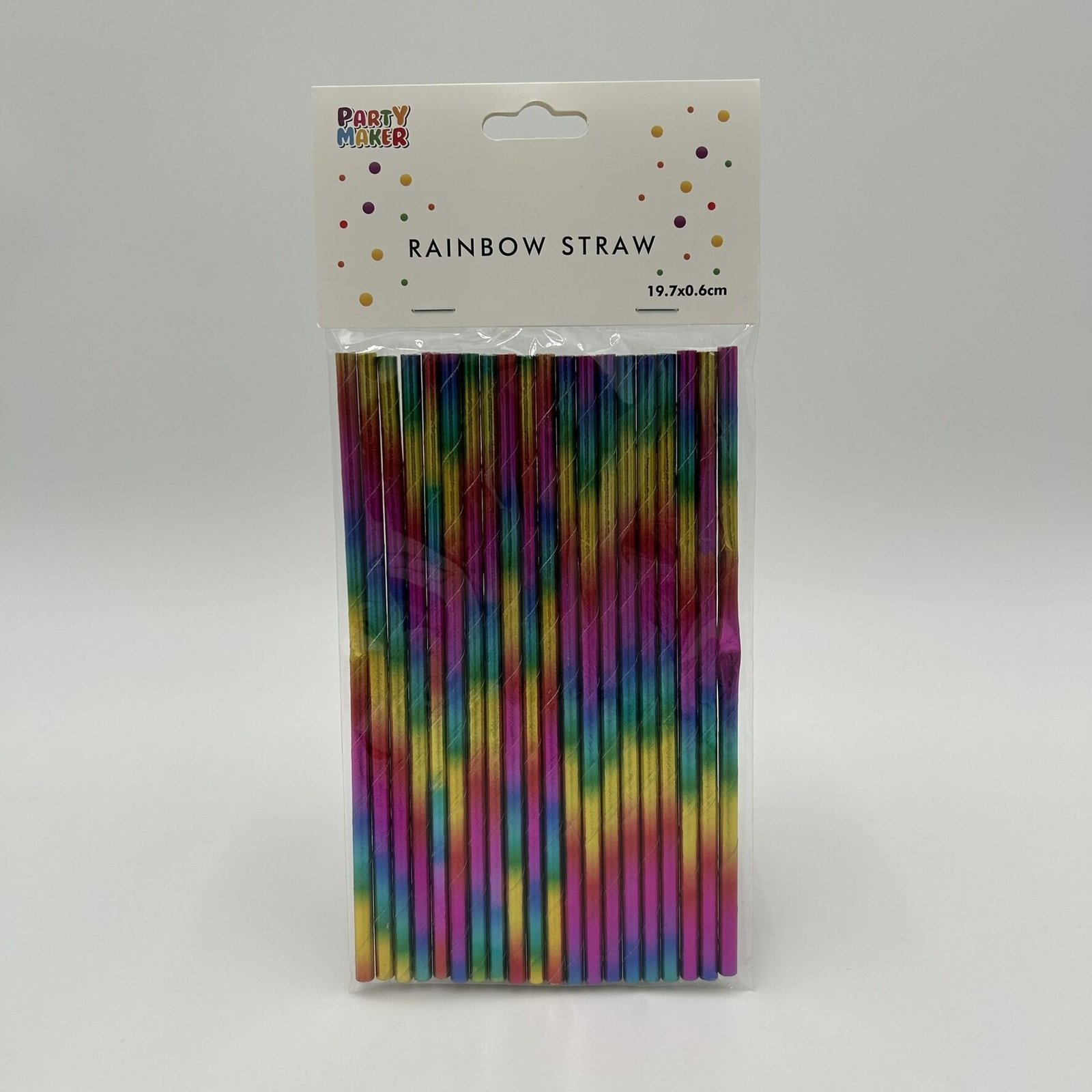 Rainbow Paper Straws 20pk
