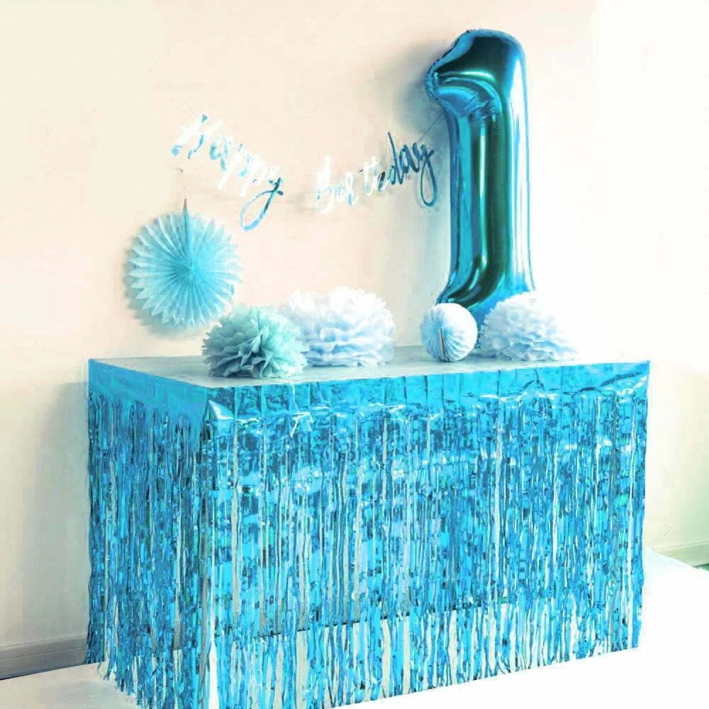 Table Skirt - Light Blue
