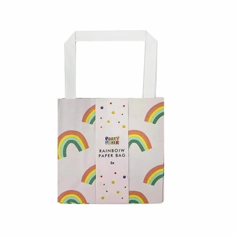 Rainbow Paper Bag 3pk