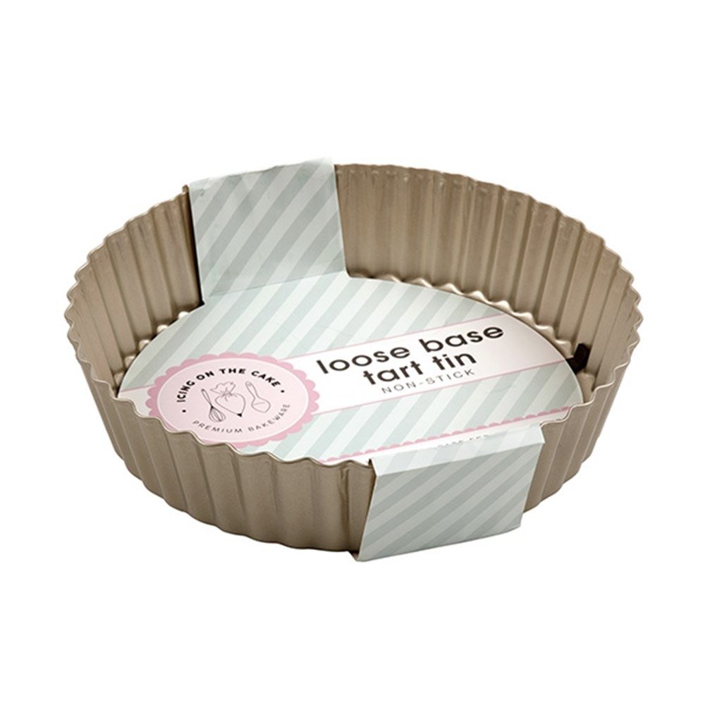 Baking Tin Tart w Loose Base Non-Stick Champagne 24.5x5.4cm