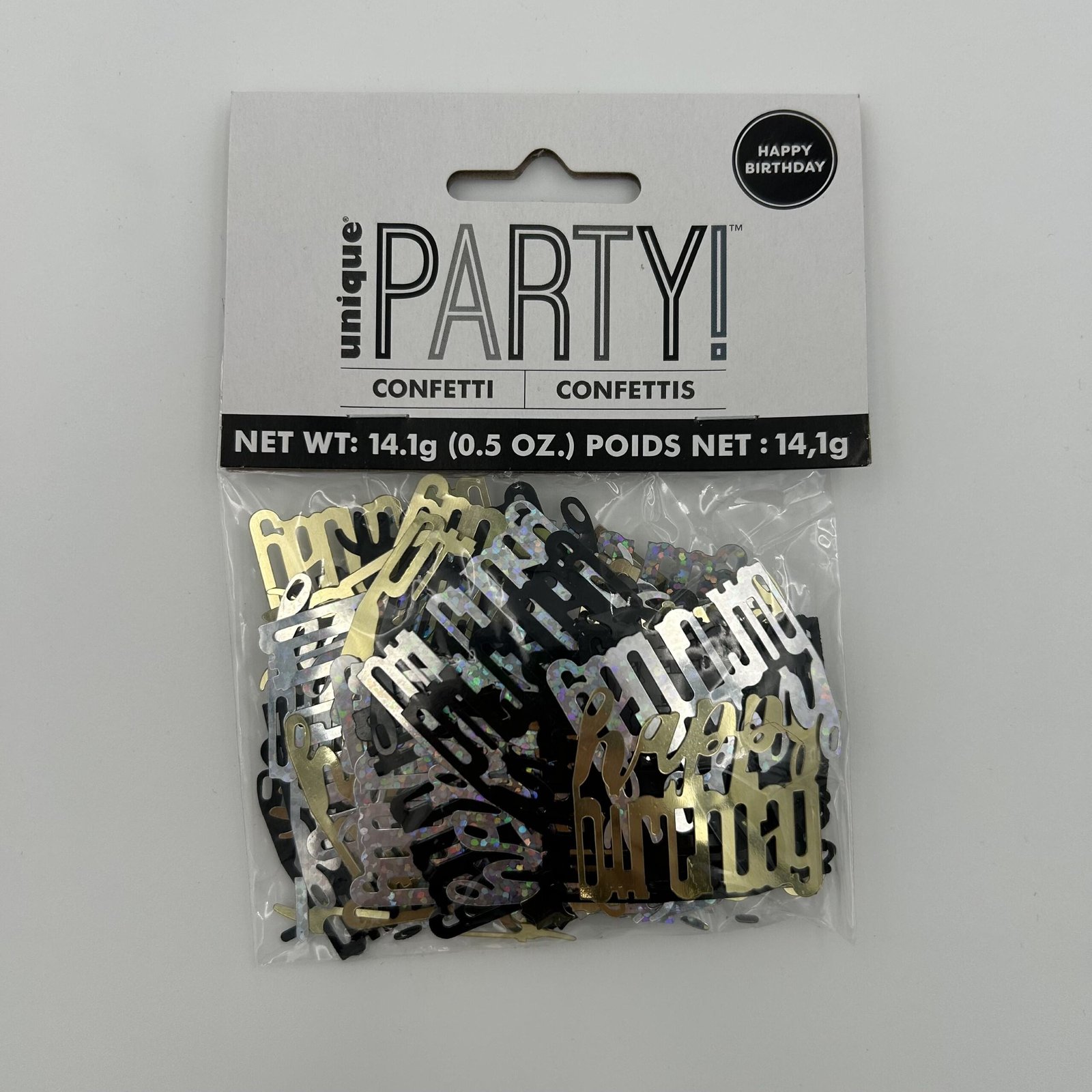 Black Happy Birthday Table Confetti 14g