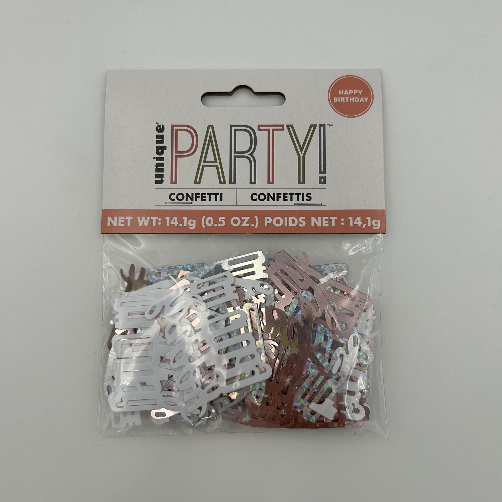 Rose Gold Happy Birthday Table Confetti 14g