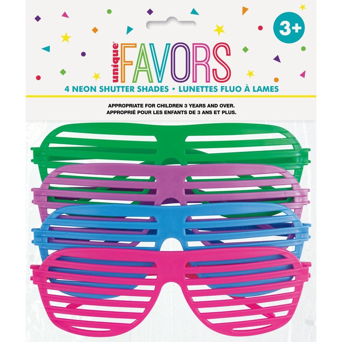 4 NEON SHUTTER SHADES