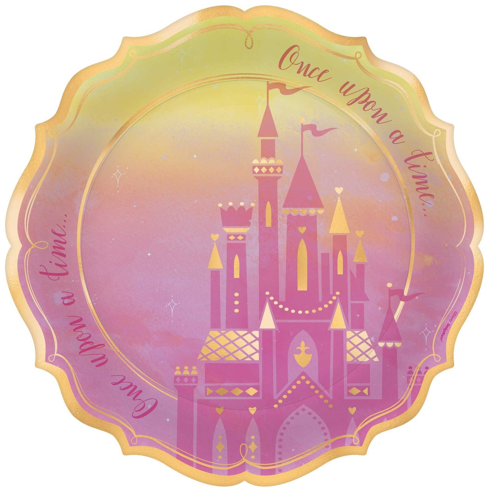 Disney Princess Once Upon A Time 10in/26cm Paper Plates
