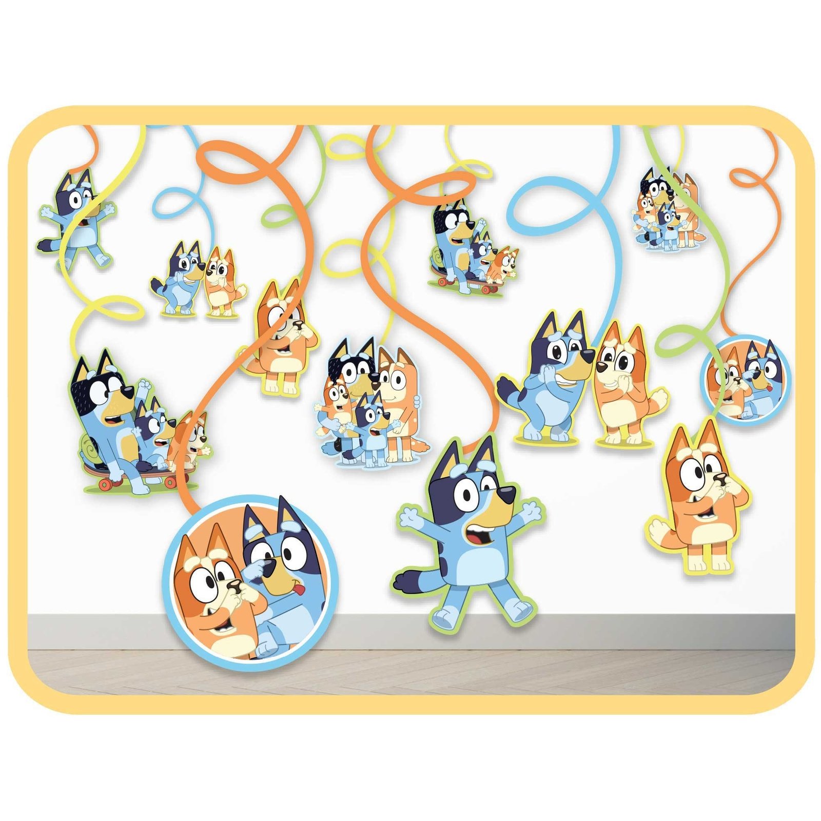 Bluey Hanging Spiral Decorations