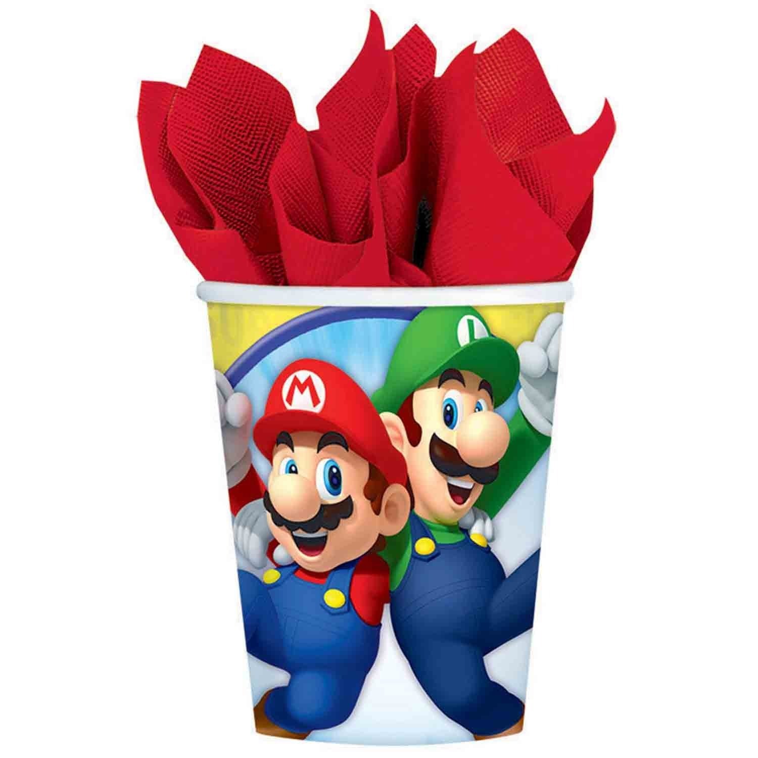 Super Mario Bros 9oz/266ml Cups