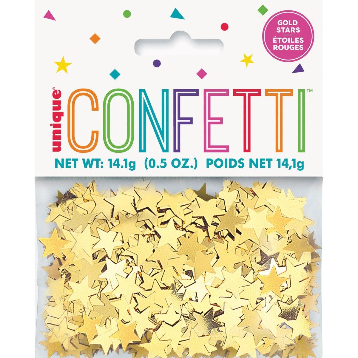 GOLD STARS CONFETTI .5oz