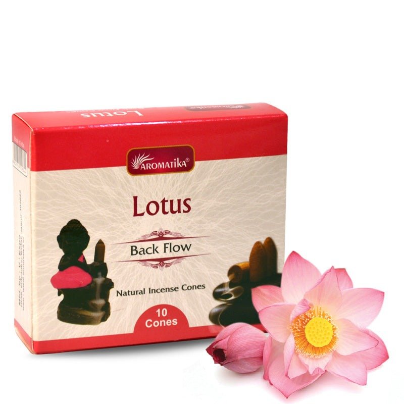 Aromatika Backflow Dhoop Cones Lotus (Pack of 12)