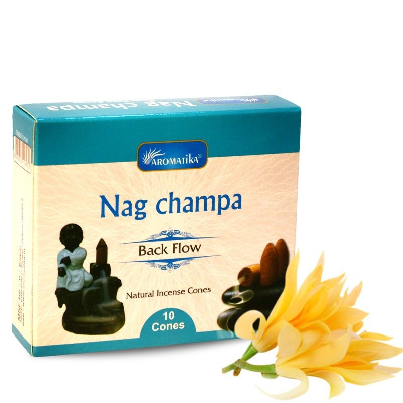 Aromatika Backflow Dhoop Cones Nagchampa (Pack of 12)