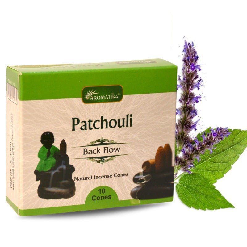Aromatika Backflow Dhoop Cones Patchouli (Pack of 12)