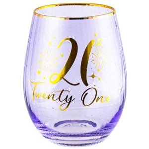 21ST FLUTED STEMLESS GLASS