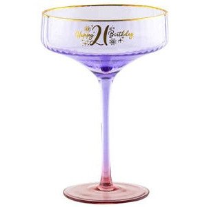 21ST FLUTED COUPE GLASS