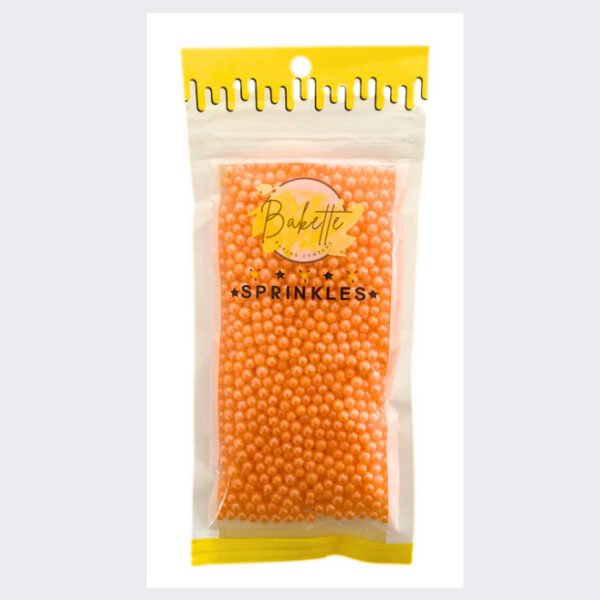 Pearly Orange Sugar Pearls