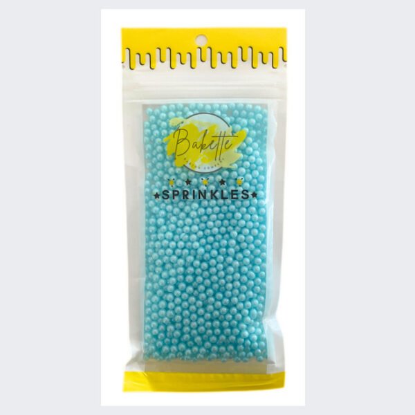 Pearly Sky Blue Sugar Pearls