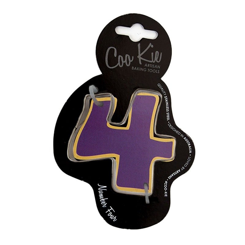 Coo Kie NUMBER 4 Cookie Cutter