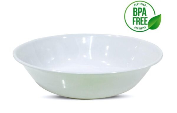 White Melamine Cereal  Bowl - 20CM x 5CM