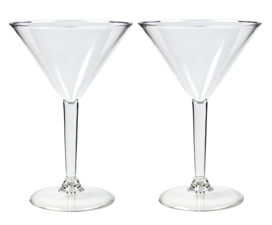 Acrylic Plastic Plain Series 230ML Martini Glass