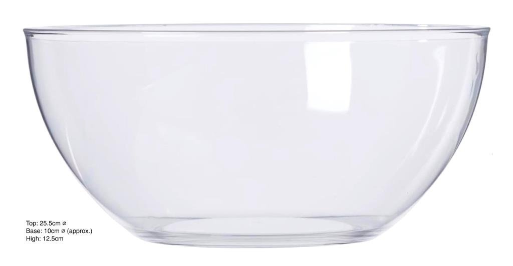 Acrylic Plain Series Plastic Reusable Salad Bowl
