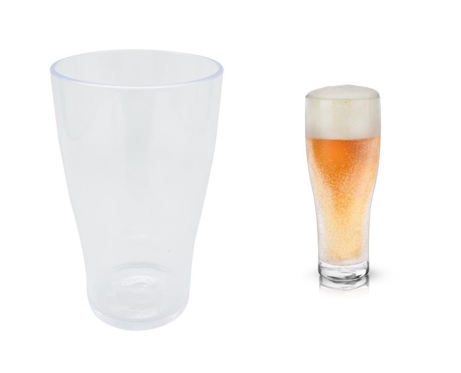 Acrylic Plain Series Plastic Reusable 450ML Beer Glass
