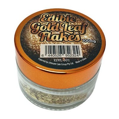 Gold Leaf Flakes 100% Edible 50mg