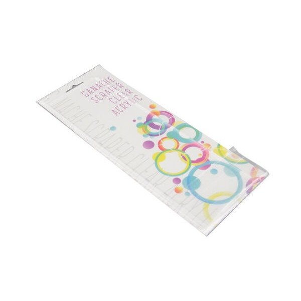 25cm Clear Acrylic Ganache Scraper 5mm