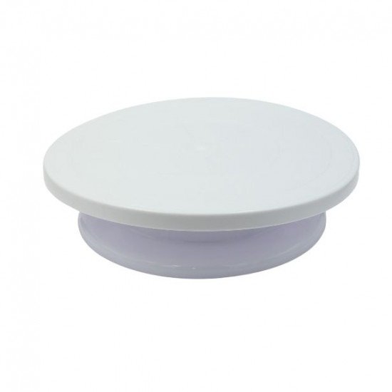 White Plastic Cake Decorating Turntable 280x70mm