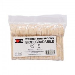 Wooden Mini Spoons 100pk