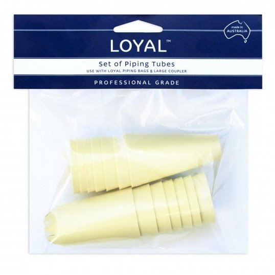 Assorted Plastic Star + Round Pastry Tube Set (14pc)