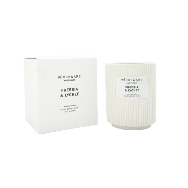 Luxury Soy Wax Candle 350g - Freesia Lychee