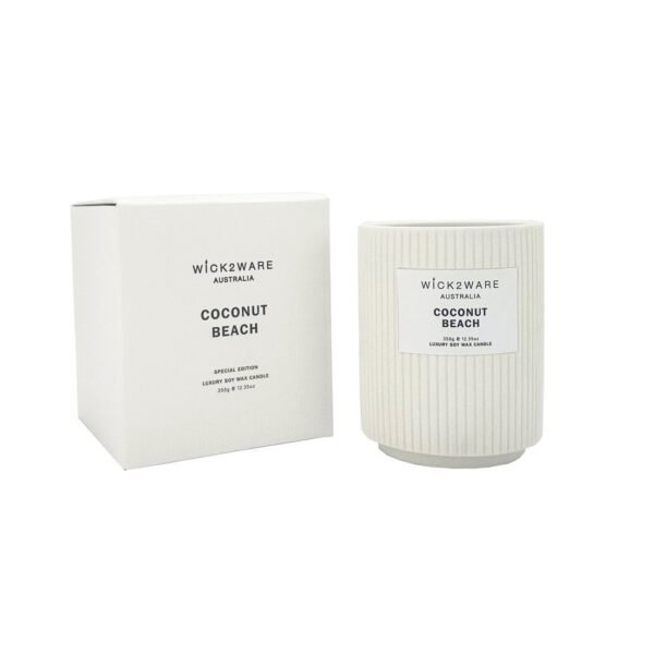 Luxury Soy Wax Candle 350g - Coconut Beach
