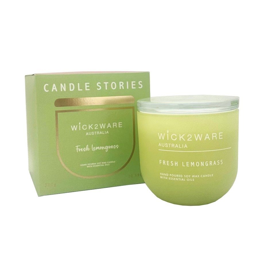 Soy Candle Jar 300g -FreshLemongrass