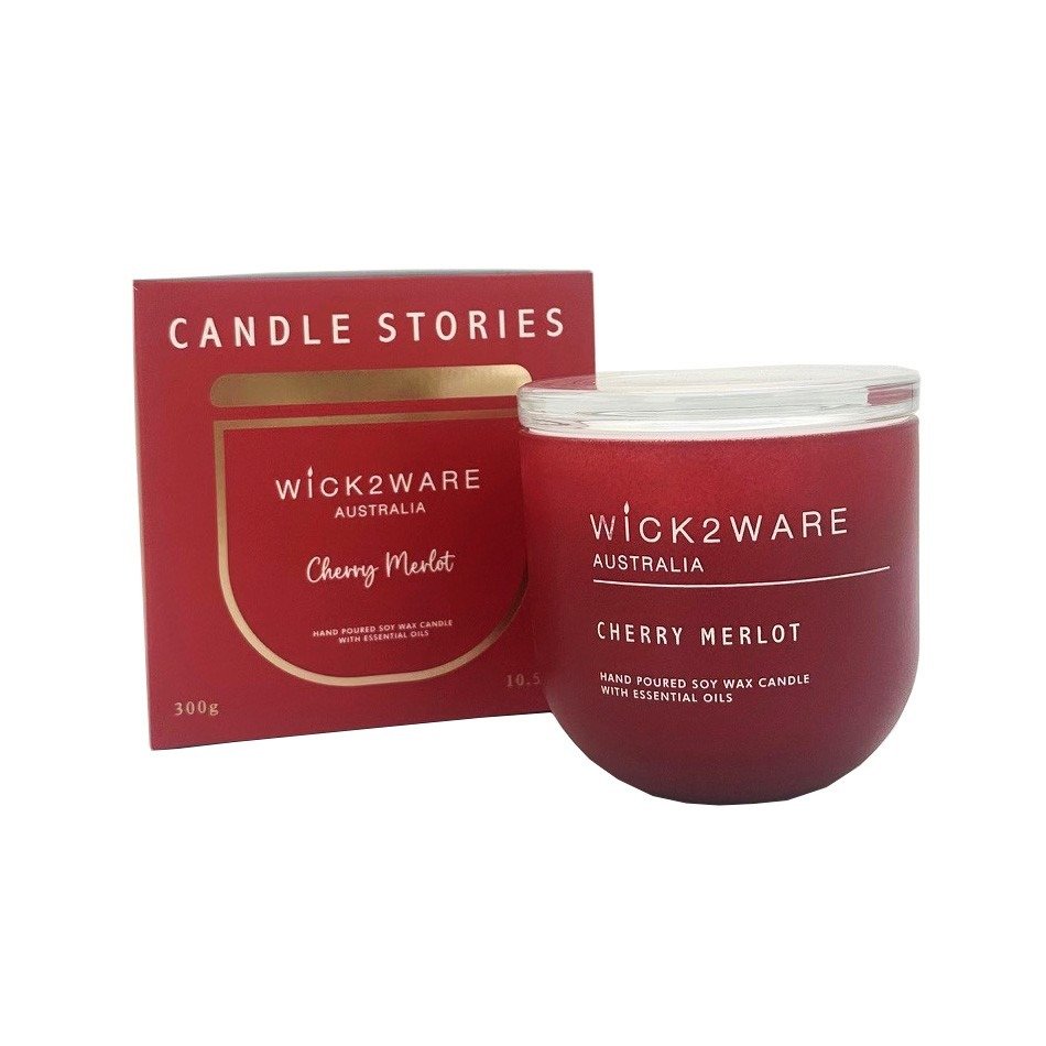 Soy Candle Jar 300g - Cherry Merlot