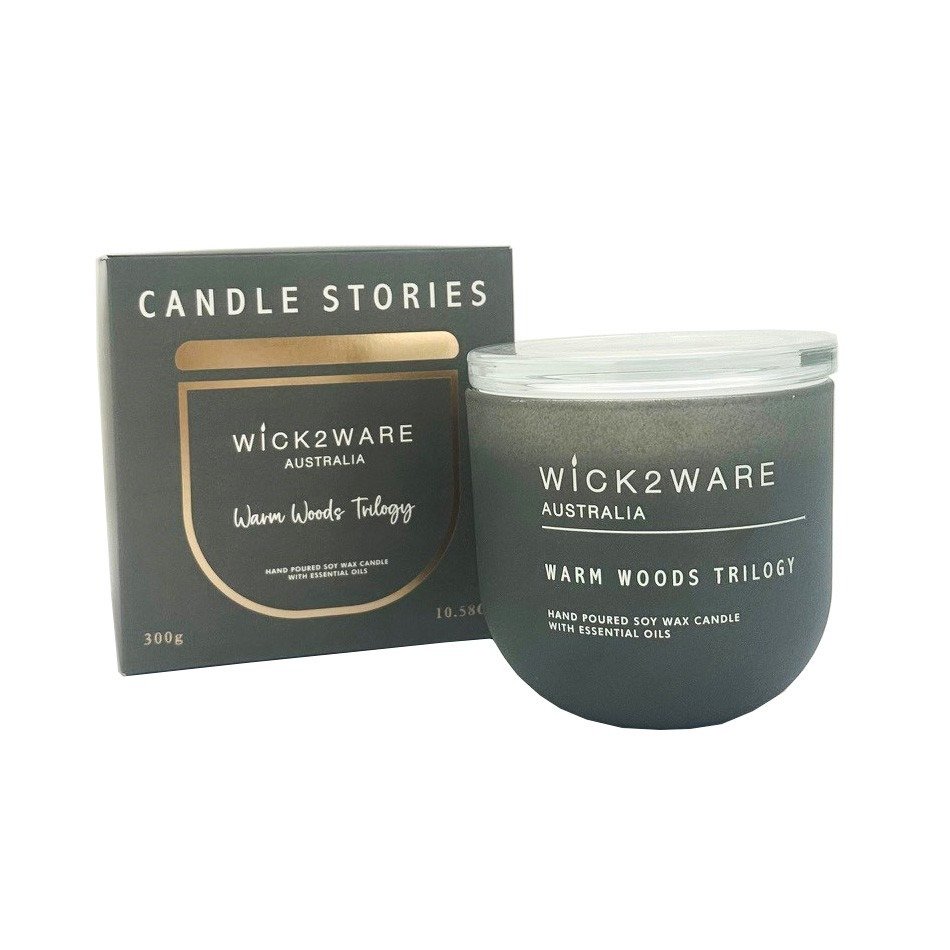 Soy Candle Jar 300g - Warm Woods Trilogy