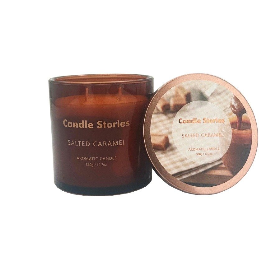 Soy Candle Jar 360g - Salted Caramel