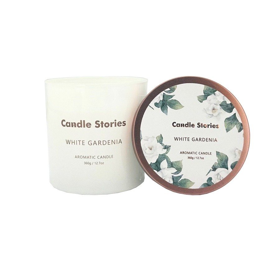 Soy Candle Jar 360g - White Gardenia