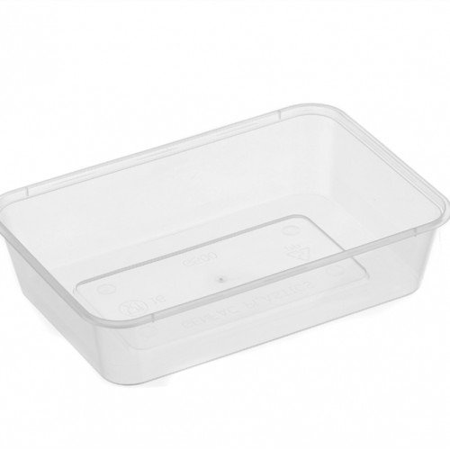 50pk 500ml Rectangular Plastic Container