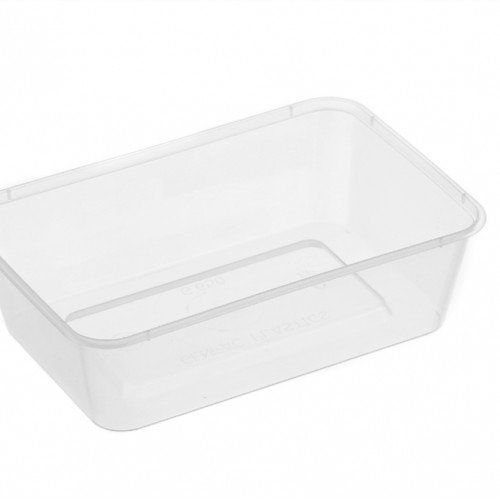 50pk 650ml Rectangular Plastic Container
