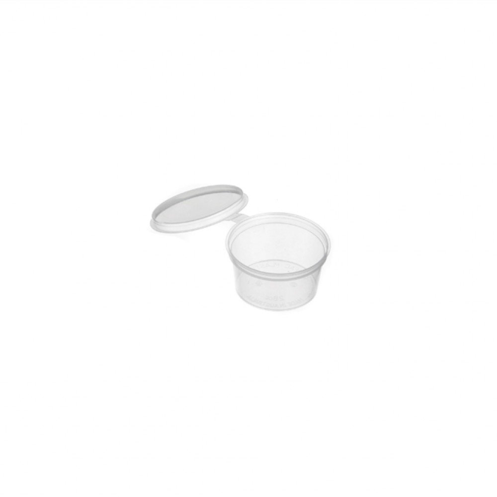 28cc Round Hinged Lid Container