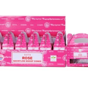Satya Rose Backflow Dhoop Cone 6 Pkts x 24