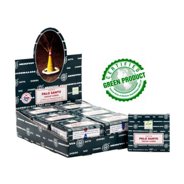 Satya Palo Santo Perfumed Dhoop Cone (Pack of 12)