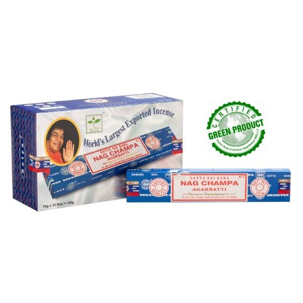 Satya Nag Champa Incense Stick 15 Gms Pkg (Pack of 12)