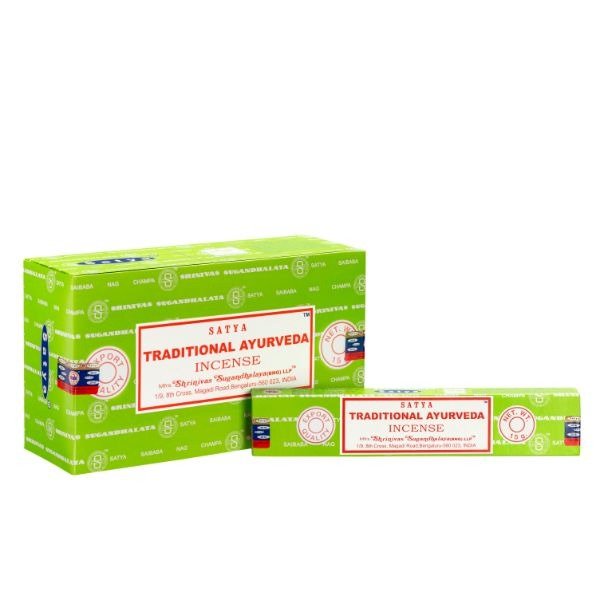 Satya Traditional Ayurveda Perfumed Agarbatti 15gms (Pack of 12)